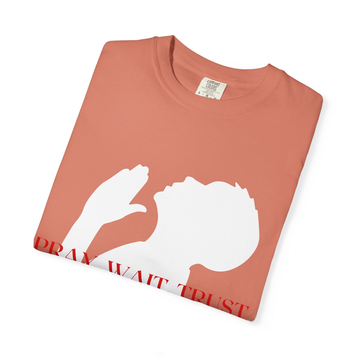 PRAY WAIT TRUST TEE