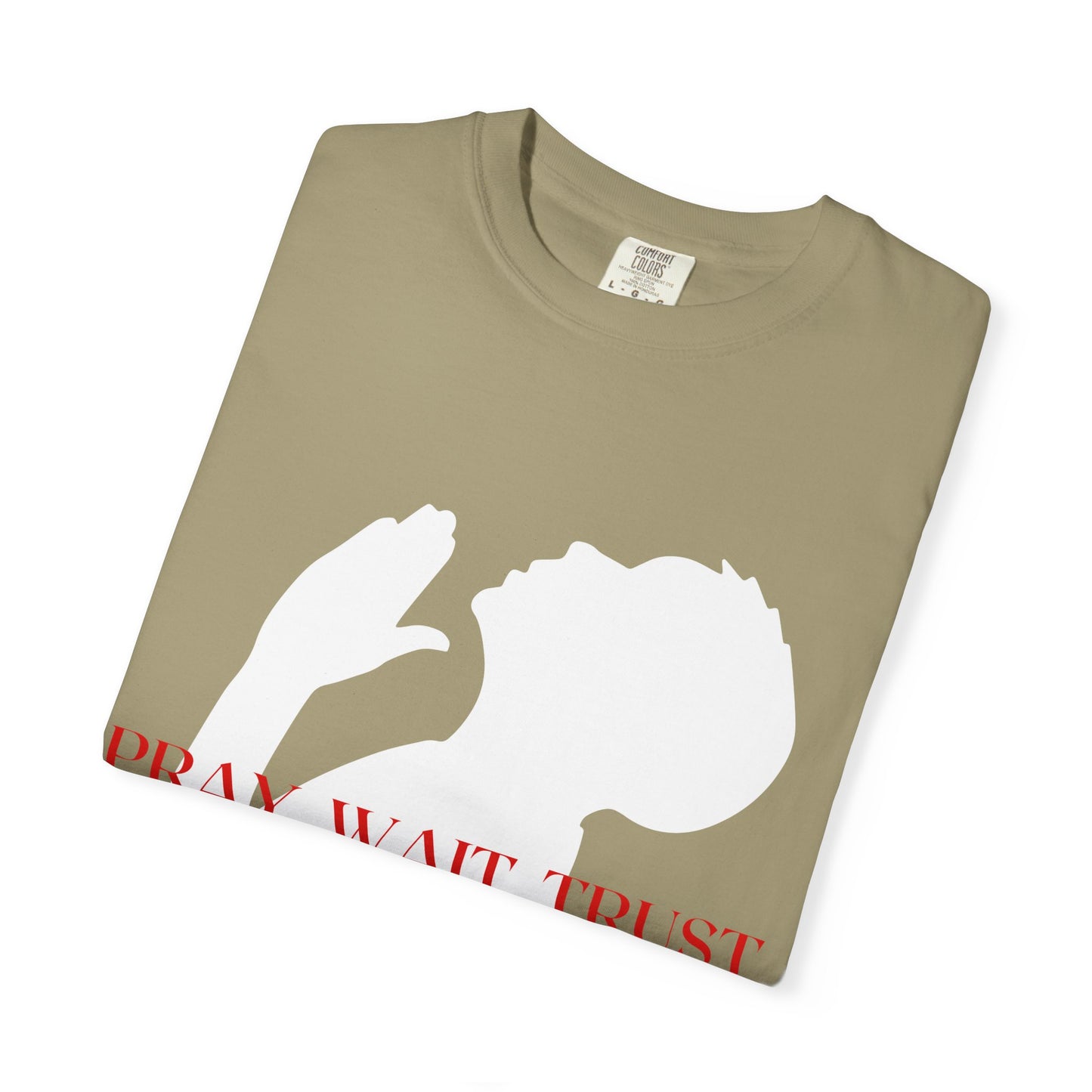 PRAY WAIT TRUST TEE